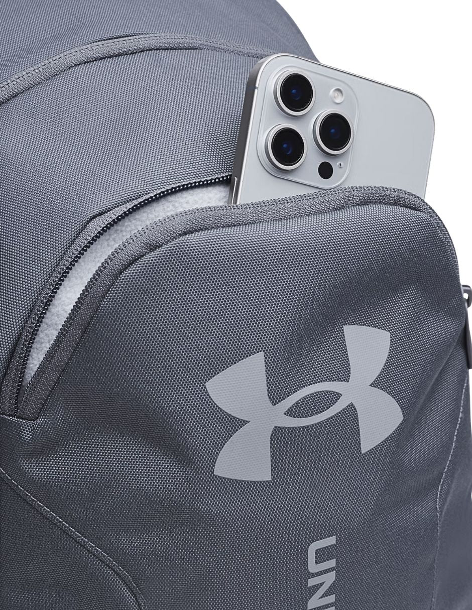 Mochila Escolar Repelente Under Armour Hustle Lite Gris