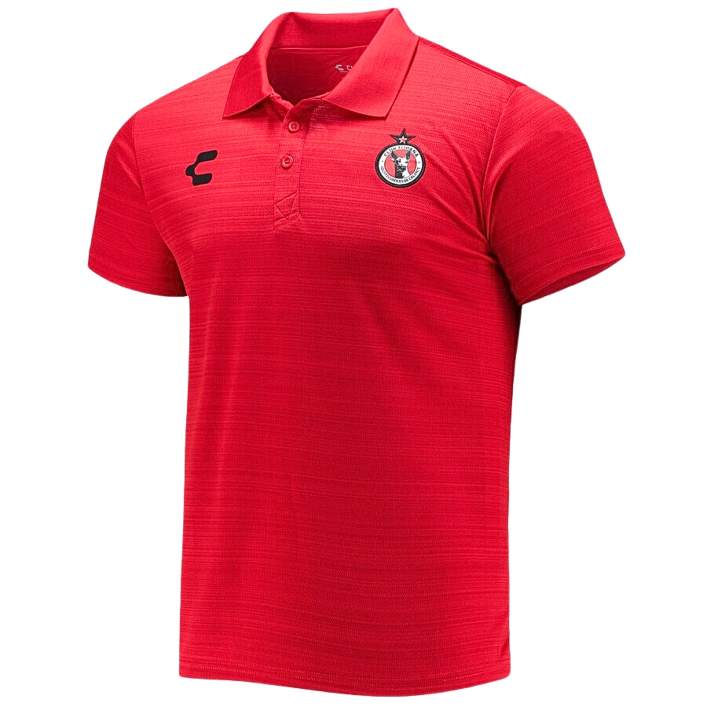 Playera Polo Charly Xolos Entrenamiento Manga Corta Rojo