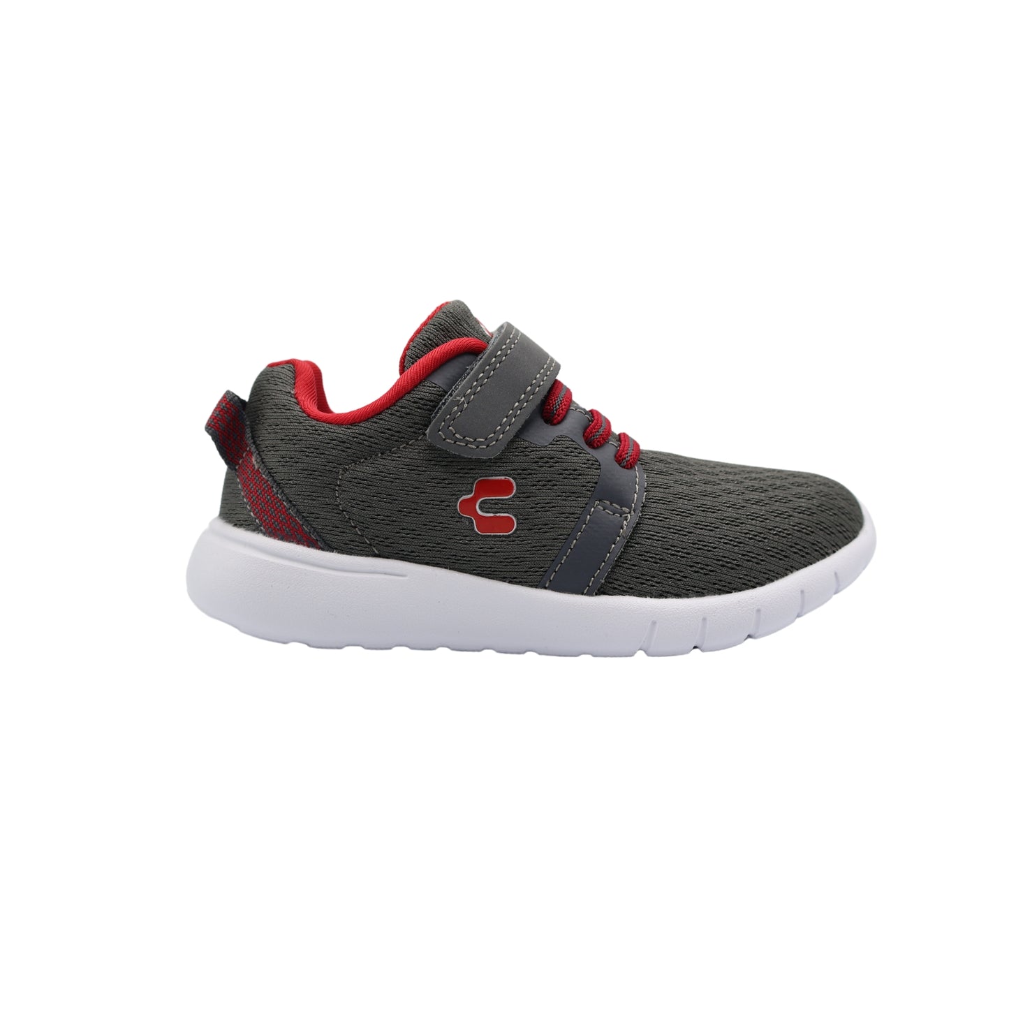 Tenis Charly Relax Light Sport Para Niños Ajustables Velcro Cómodos Ligeros Transpirables - Gris oscuro