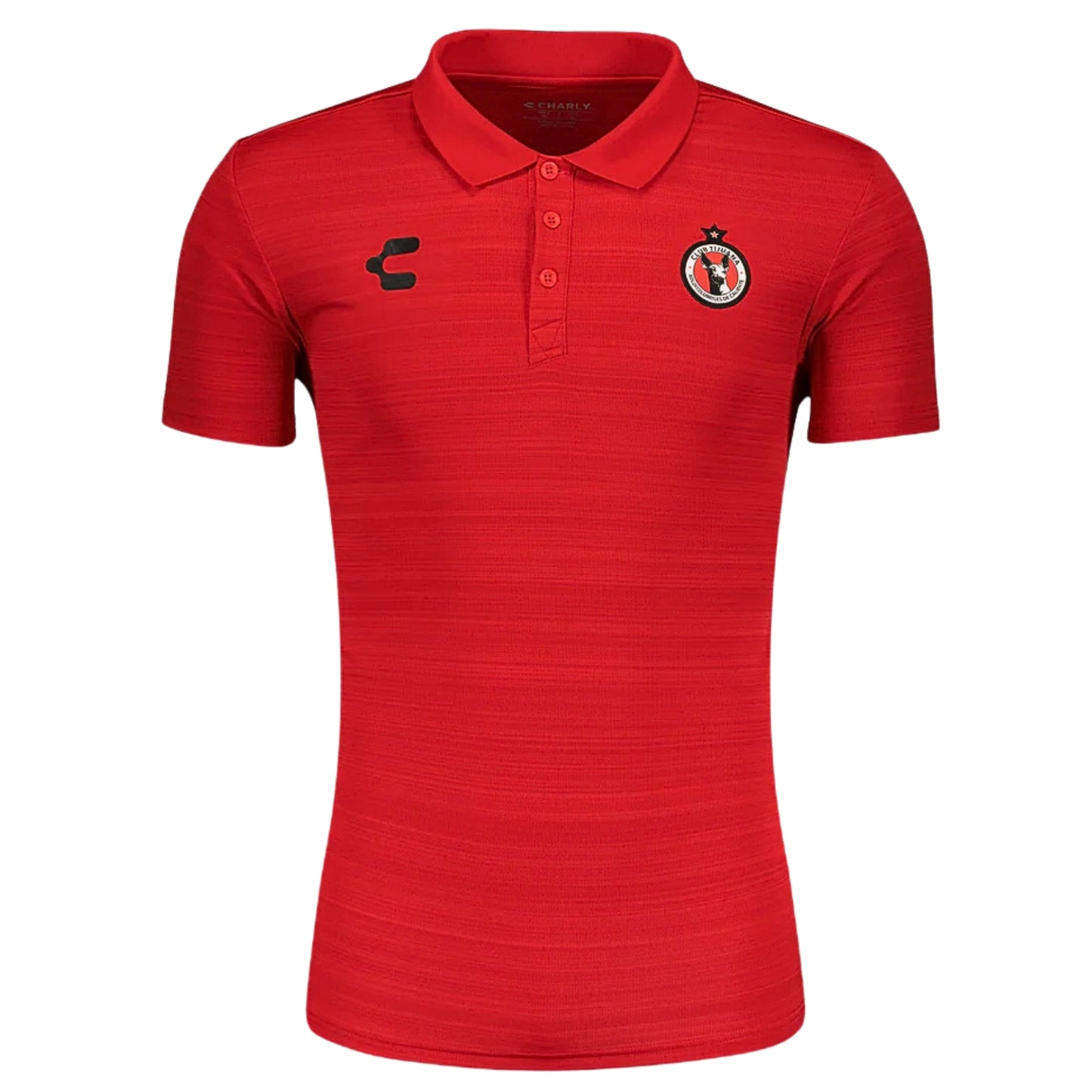 Playera Polo Charly Xolos Entrenamiento Manga Corta Rojo