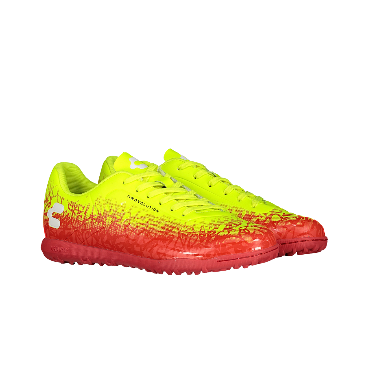 Tenis De Fútbol Charly Neovolution Select TF 1086557002 Verde Rojo