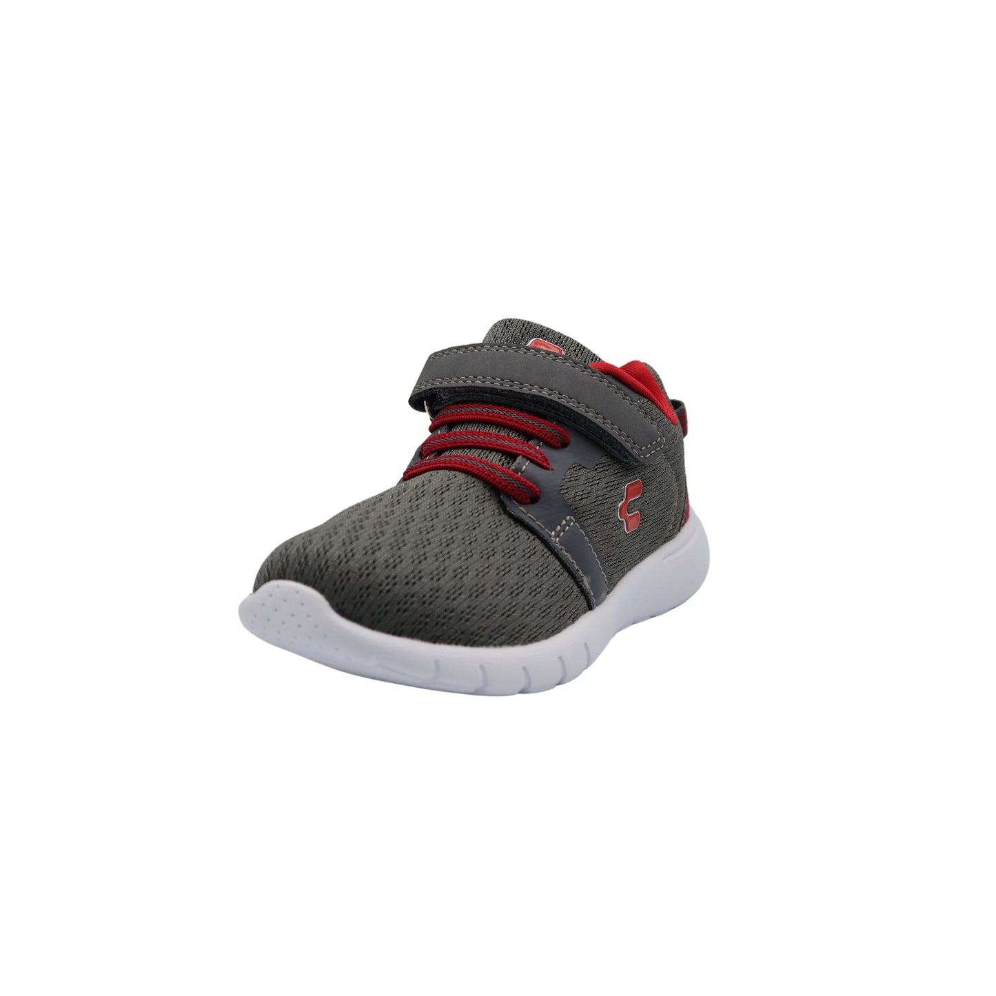 Tenis Charly Relax Light Sport Para Niños Ajustables Velcro Cómodos Ligeros Transpirables - Gris oscuro