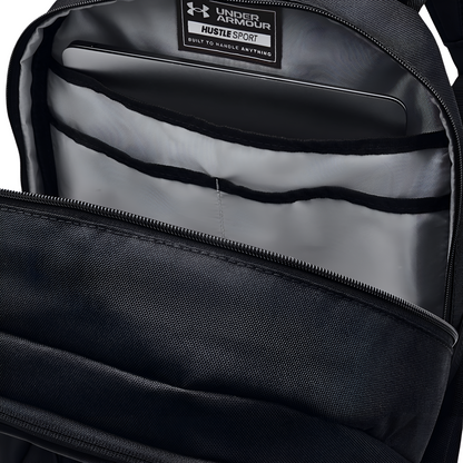 Mochila Under Armour Unisex Hustle Sport 1364181 001 Negro