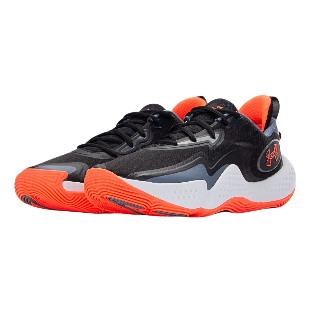 Tenis Under Armour Unisex Spawn 5 3026285-001 Basket - Negro-Rojo