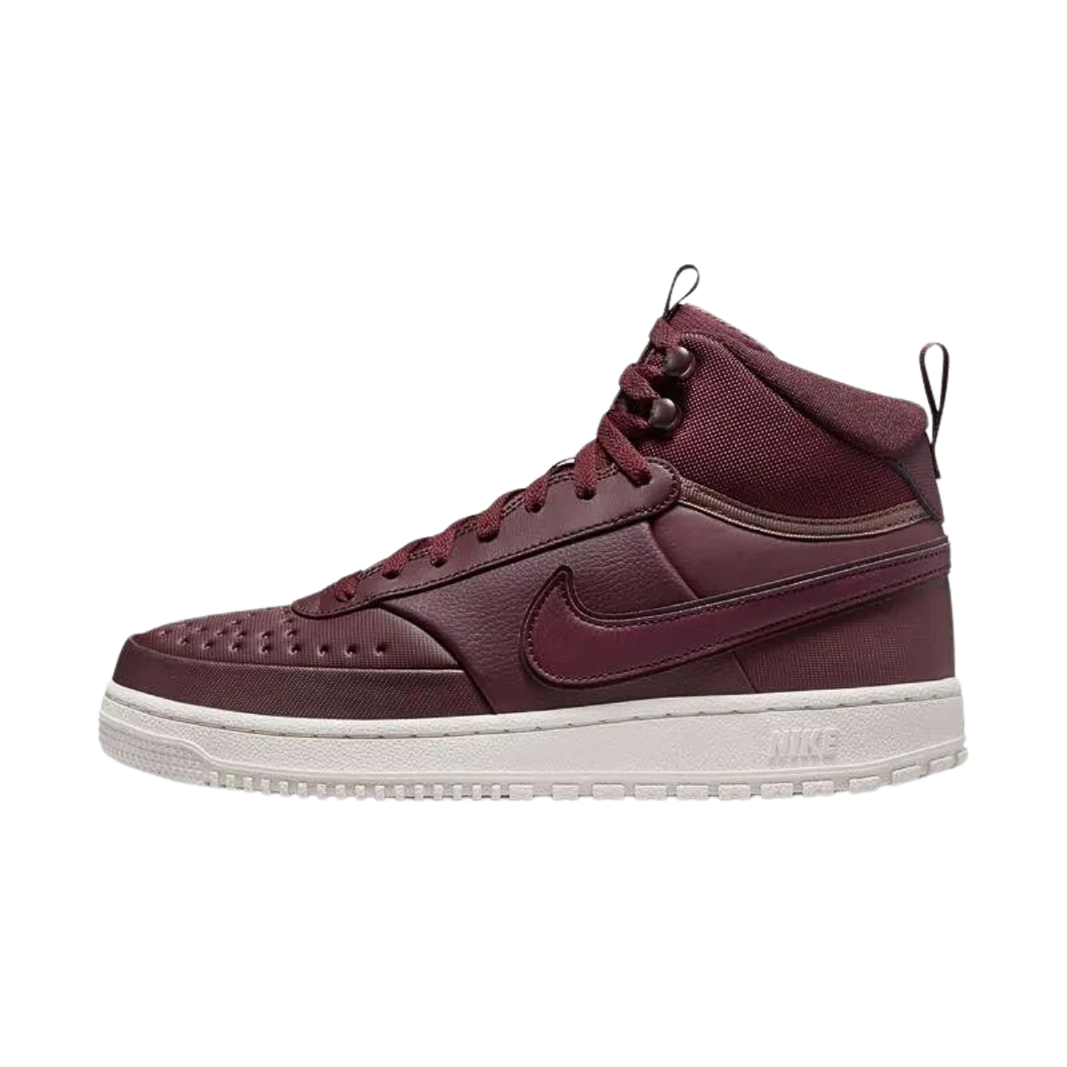 Tenis Nike Para Hombre Court Vision Mid Winter DR7882 Casual Vino