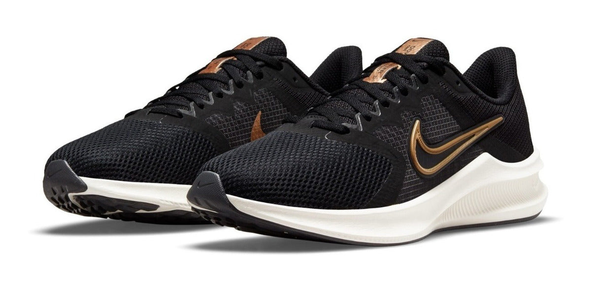 Tenis Nike Para Mujer Downshifter 11 Cw3413 002 Negro Dorado