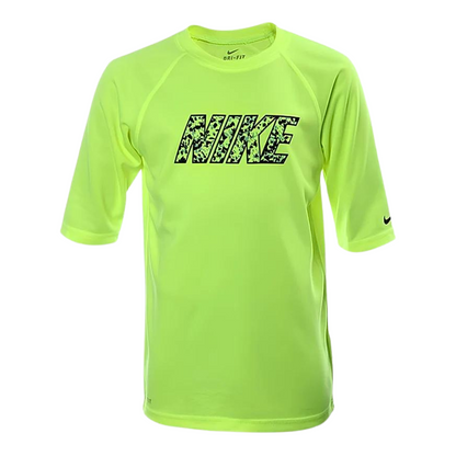 Playera Nike infantil Convert Hydroguard Ness7679 737-Verde Fosforescente