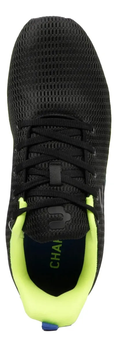 Tenis Charly Deportivos Hombre Negro Running Caminata Ligero