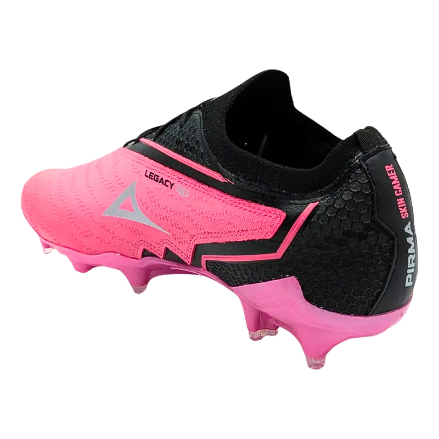 Tacos De Futbol Antideslizantes Pirma Profesionales Confort Negro Rosa