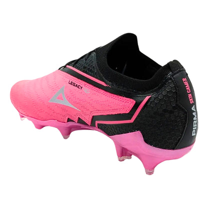 Tacos De Futbol Antideslizantes Pirma Profesionales Confort Negro Rosa