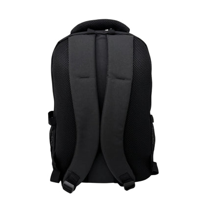 Mochila Charly Club Santos Deportiva Comoda Mediana Negra Resistente