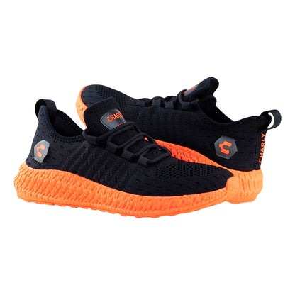 Tenis Charly Para Hombre Mikado Deportivos Transpirables Running Naranja