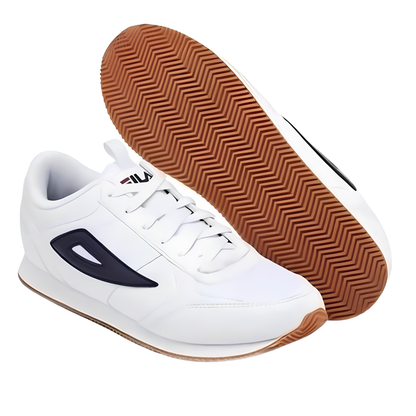 Tenis Fila De Hombre Zellini Gum 1rm02057 125 Casual Blanco