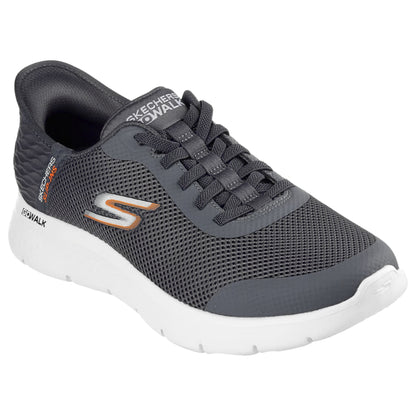 Tenis Para Hombre Skechers Memory Foam Cómodos Slip Ins Gris