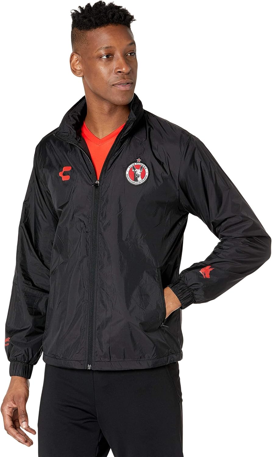Chamarra Rompevientos Impermeable Deportiva Charly Xolos Fc