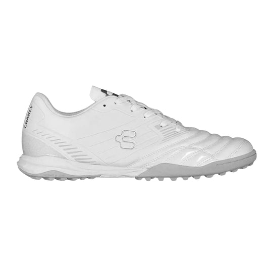 Tenis Futbol Rápido Hombre Charly Pasto Sintético Blanco