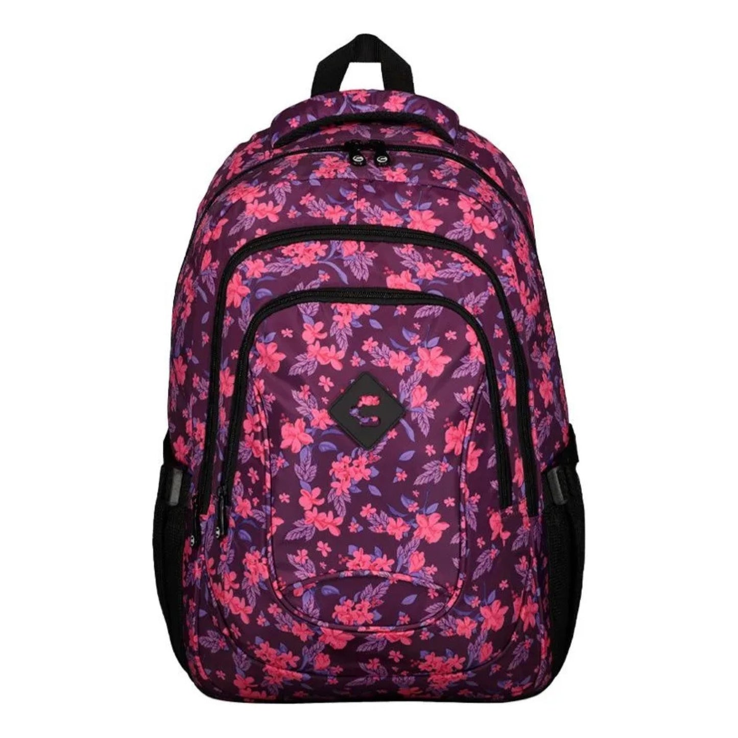 Mochila Escolar Charly Flores Juvenil Reforzada Porta Laptop
