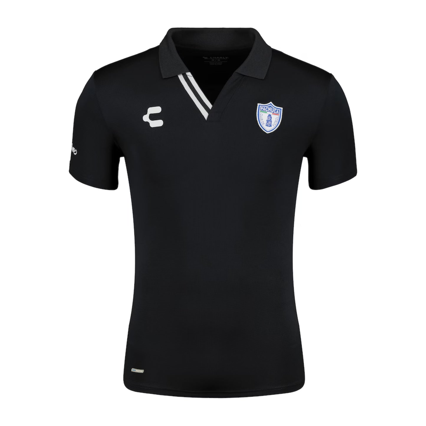 Playera Polo Para Hombre Charly Pachuca Manga Corta Casual Negro