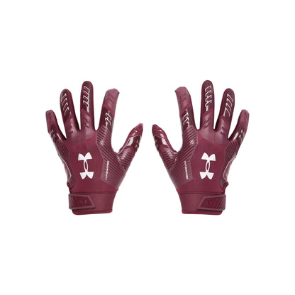 Guantes De Fútbol Americano Under Armour Antideslizantes Vino