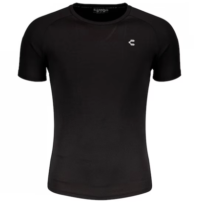 Playera Charly Deportiva 5009378 Negro Transpirable Frescura