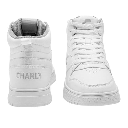 Tenis Charly Blancos Escolar Tipo Botita Comodos 1038120005