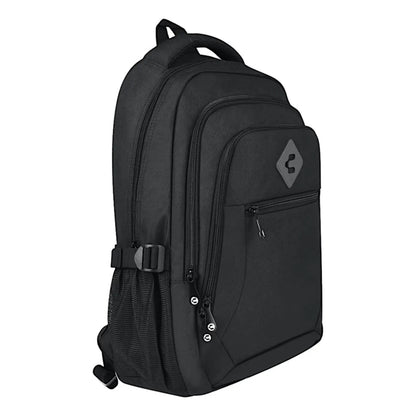 Mochila Escolar Unisex Charly 8068115 Resistente Compartimiento Para Laptop Negro