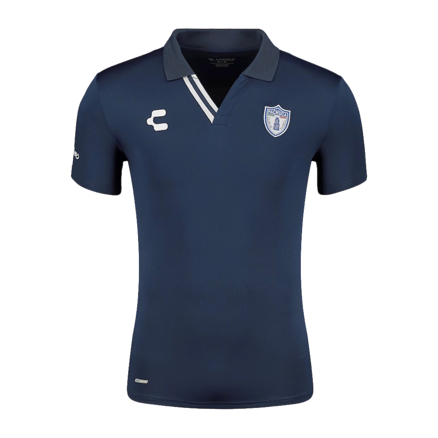 Playera Polo Para Hombre Charly Pachuca Manga Corta Casual Azul Obscuro