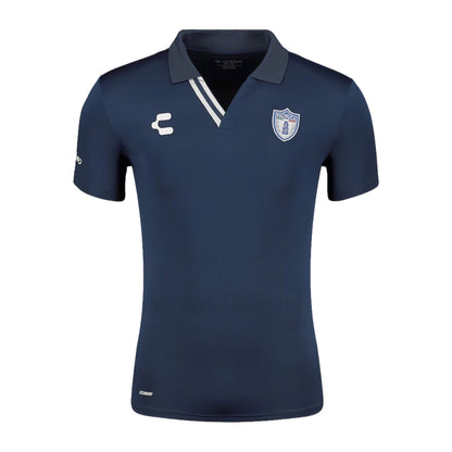Playera Polo Para Hombre Charly Pachuca Manga Corta Casual Azul Obscuro