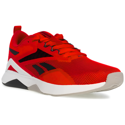 Tenis Reebok De Hombre Nanoflex Tr 2.0 Hr0414 Entrenamiento - Rojo-Negro