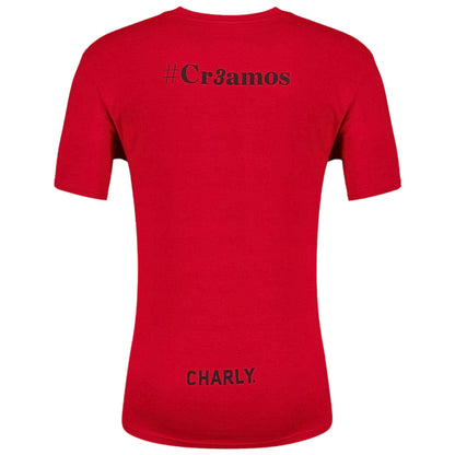 Playera Conmemorativa Charly Atlas Fc Bicampeones 2021-22 Roja