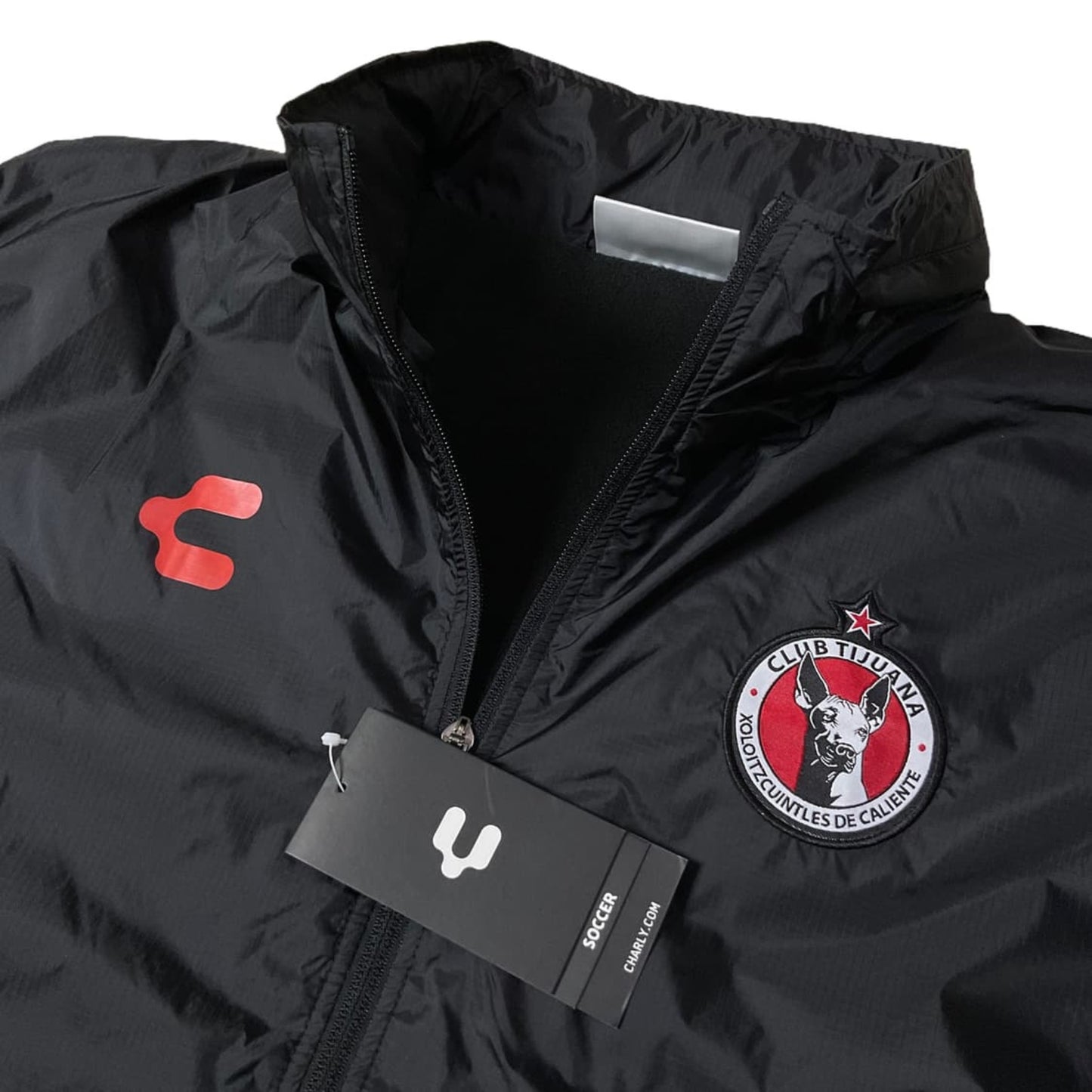 Chamarra Rompevientos Impermeable Deportiva Charly Xolos Fc
