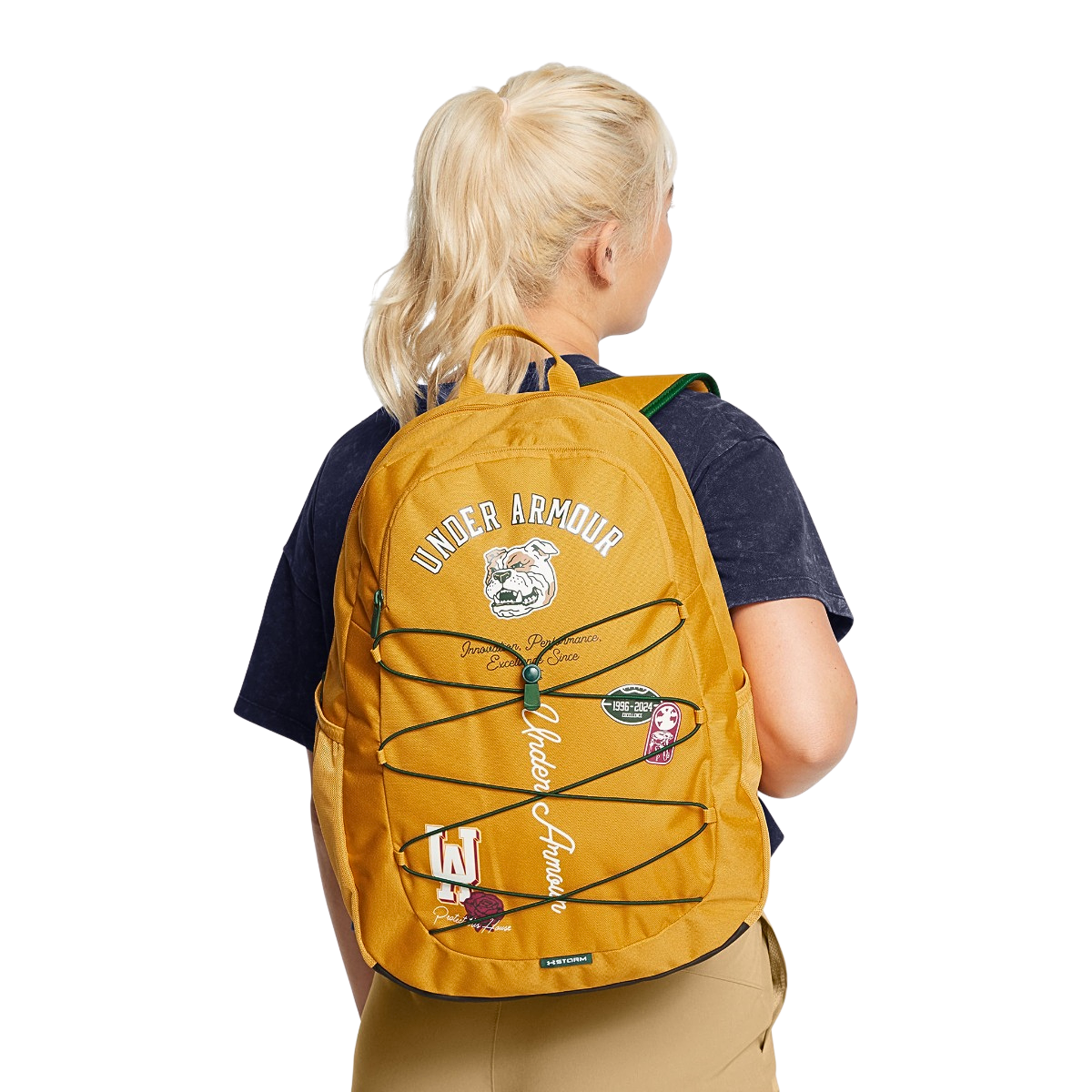 Mochila Under Armour Hustle Sport 1364181 711 Amarillo Mostaza