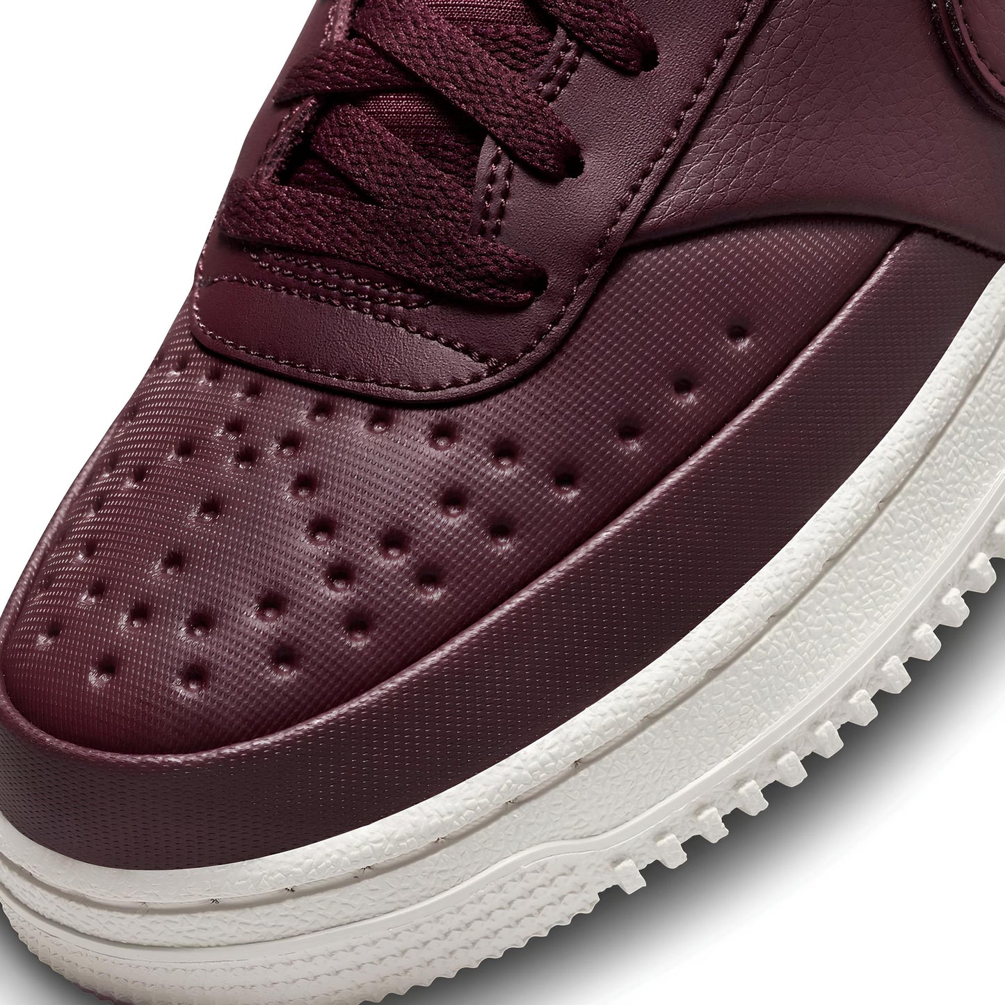 Tenis Nike Para Hombre Court Vision Mid Winter DR7882 Casual Vino