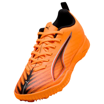 Tenis De Futbol Infantiles Puma Suela Tf Antideslizantes Naranja Fosforescente