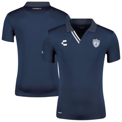 Playera Polo Para Hombre Charly Pachuca Manga Corta Casual Azul Obscuro