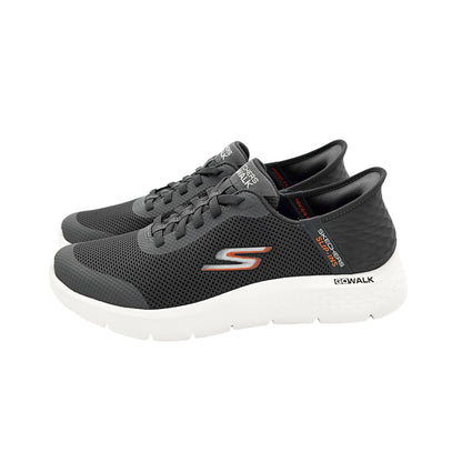 Tenis Para Hombre Skechers Memory Foam Cómodos Slip Ins Gris