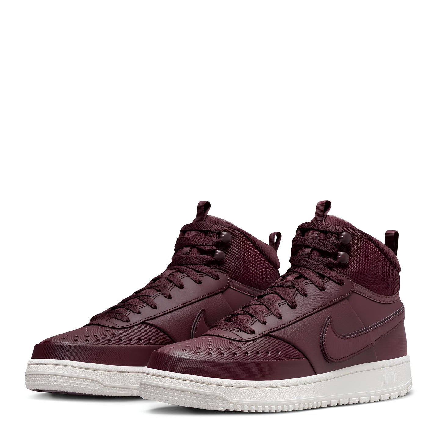 Tenis Nike Para Hombre Court Vision Mid Winter DR7882 Casual Vino