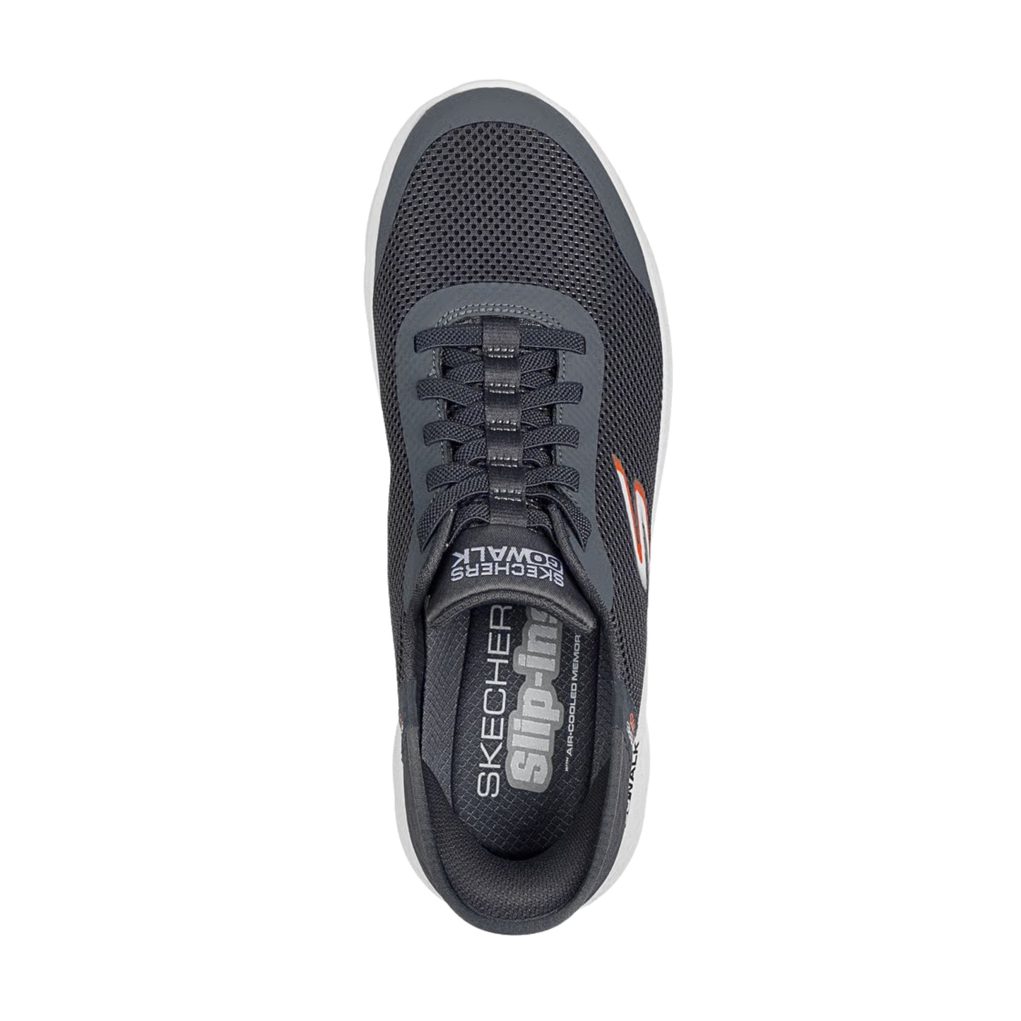 Tenis Para Hombre Skechers Memory Foam Cómodos Slip Ins Gris