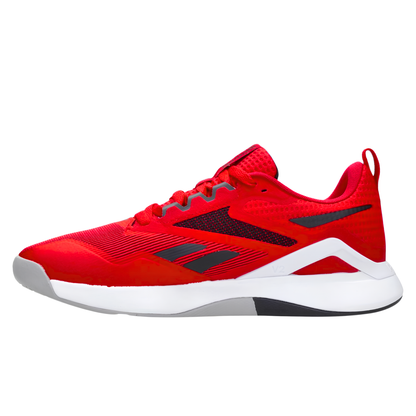 Tenis Reebok De Hombre Nanoflex Tr 2.0 Hr0414 Entrenamiento - Rojo-Negro