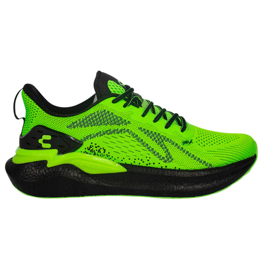 Tenis De Hombre Para Running Charly Transpirables Confort Verde Fosforescente