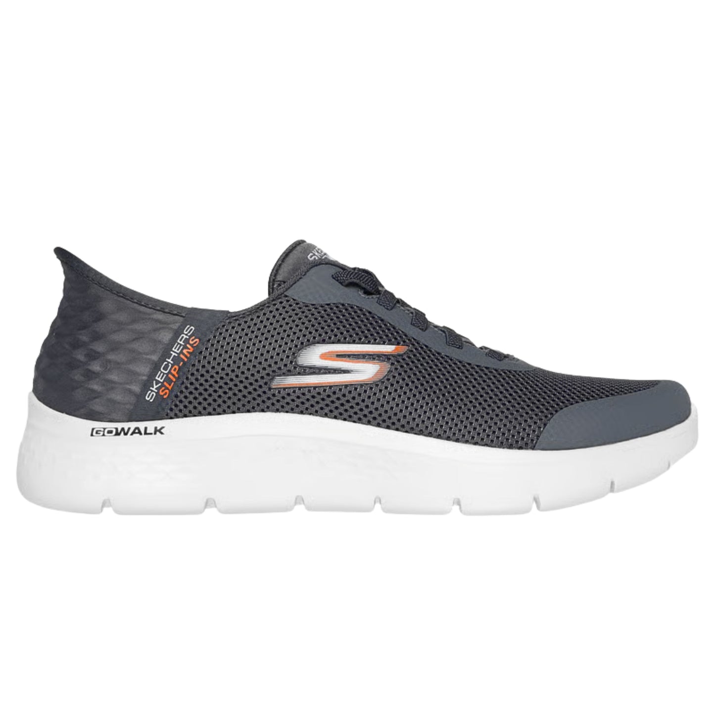 Tenis Para Hombre Skechers Memory Foam Cómodos Slip Ins Gris