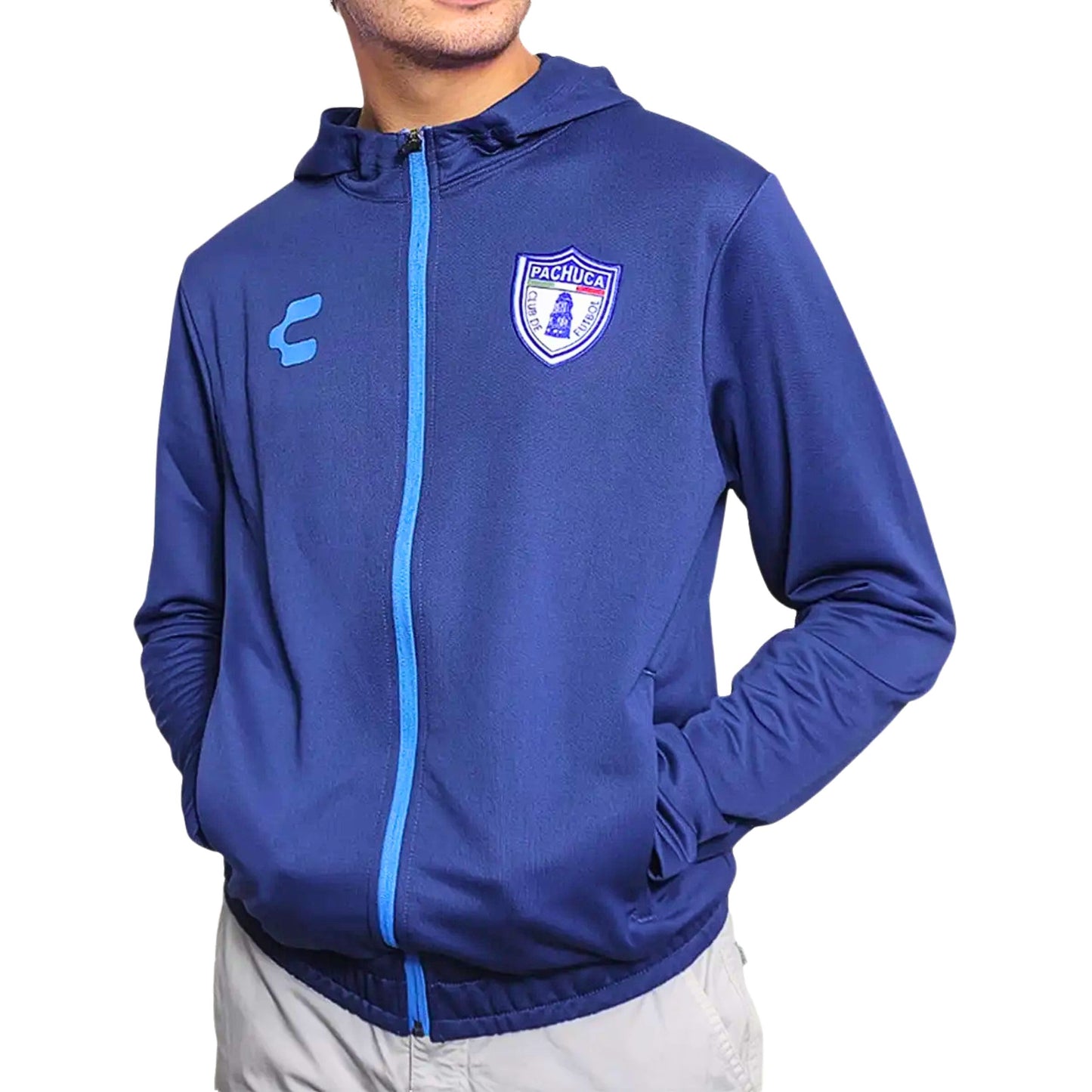 Chamarra Deportiva Con Capucha Charly Fc Pachuca Tuzos