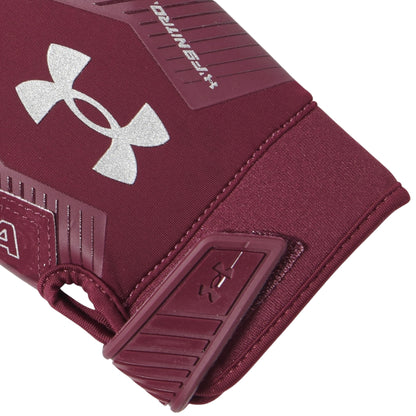 Guantes De Fútbol Americano Under Armour Antideslizantes Vino
