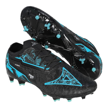 Tacos De Futbol Antideslizantes Pirma Profesionales Confort Negro Azul