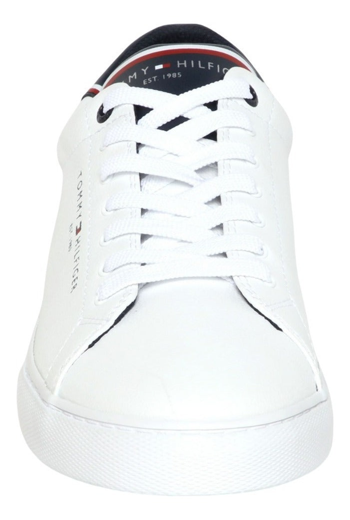 Tenis Tommy Hilfiger Para Hombre  Pebble Fm0fm03651 Blancos