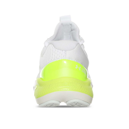 Tenis Under Armour De Hombre Charged Vantage 2 3024873 107 - Blanco/Verde Fluorecente