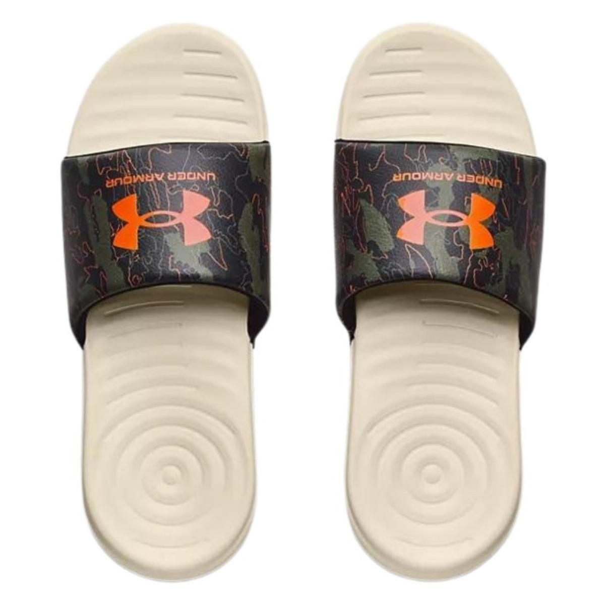 Sandalias Under Armour Para Hombre Ansa Graphic 3024434 012 Negro/Naranja